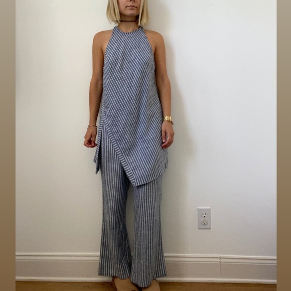 FREE PEOPLE boho pinstripe matching set - Picture 1 of 6
